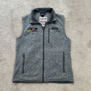 Patagonia Mens Better Sweater Vest Gray Fleece MediumFull Zip LOGO
